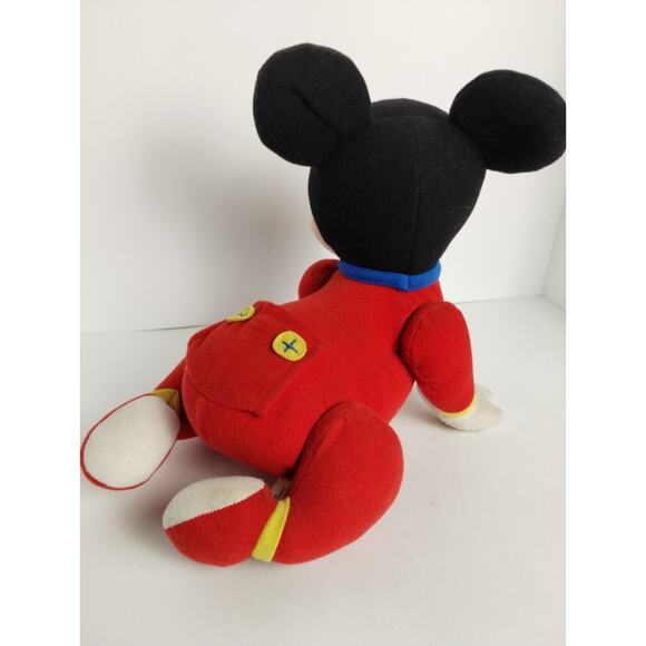 Mattel TOUCH N CRAWL Baby Mickey Mouse Crawling Plush - 1995 - Works - Picture 3 of 7